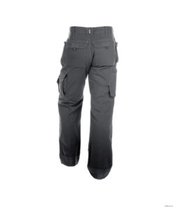 multi-pockets & knee pockets DASSY Flux 200975 Work trousers w/ stretch Black 