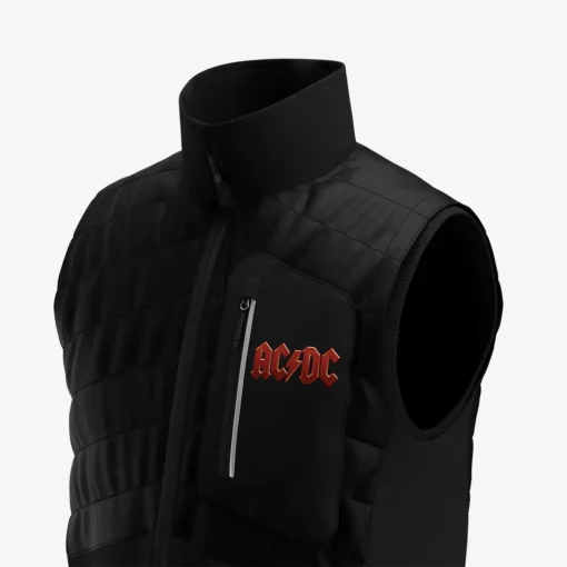 AC/DC vest must/punane - Image 2