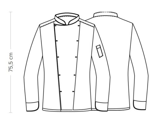 Gent's chef jacket ADRIANO black - Image 4