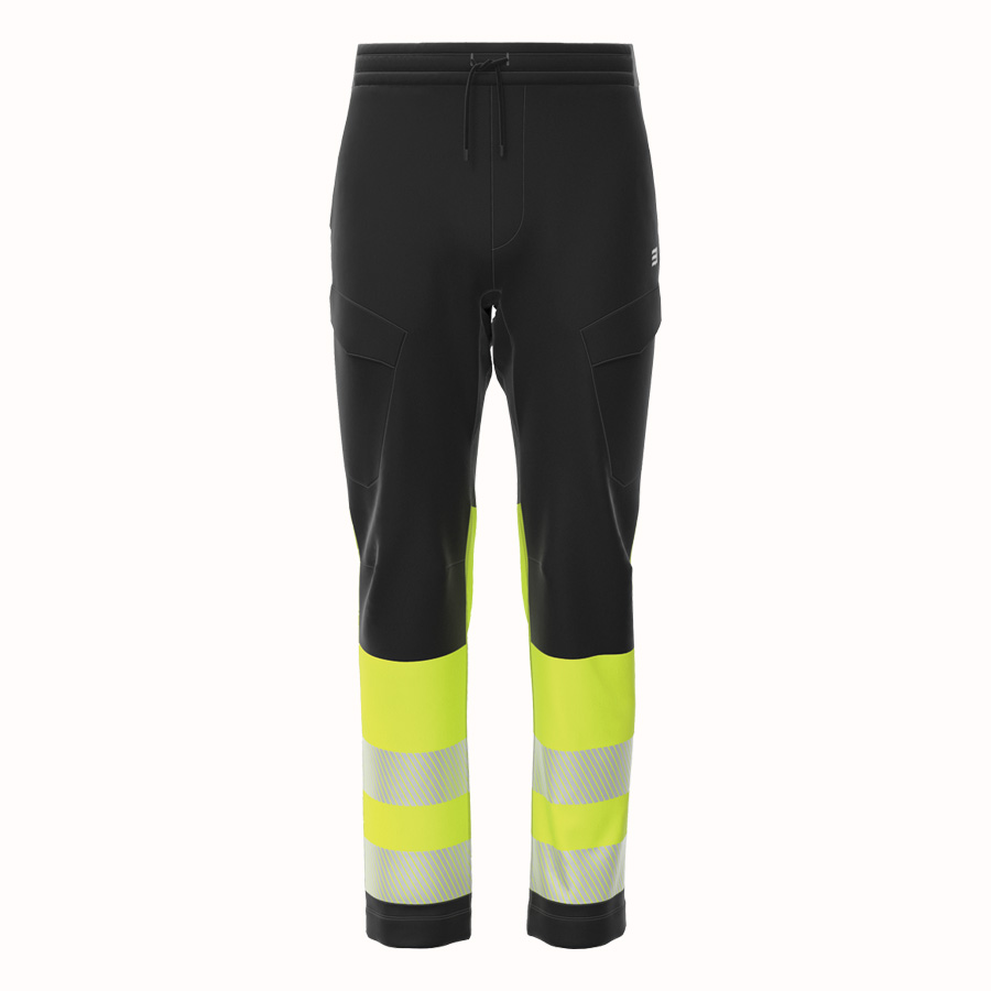 Work trousers Comfort black/yellow stretch