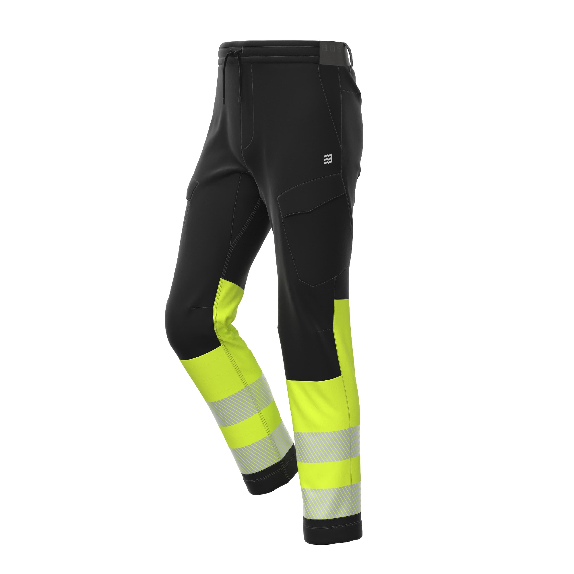 Work trousers Comfort black/yellow stretch - Image 3