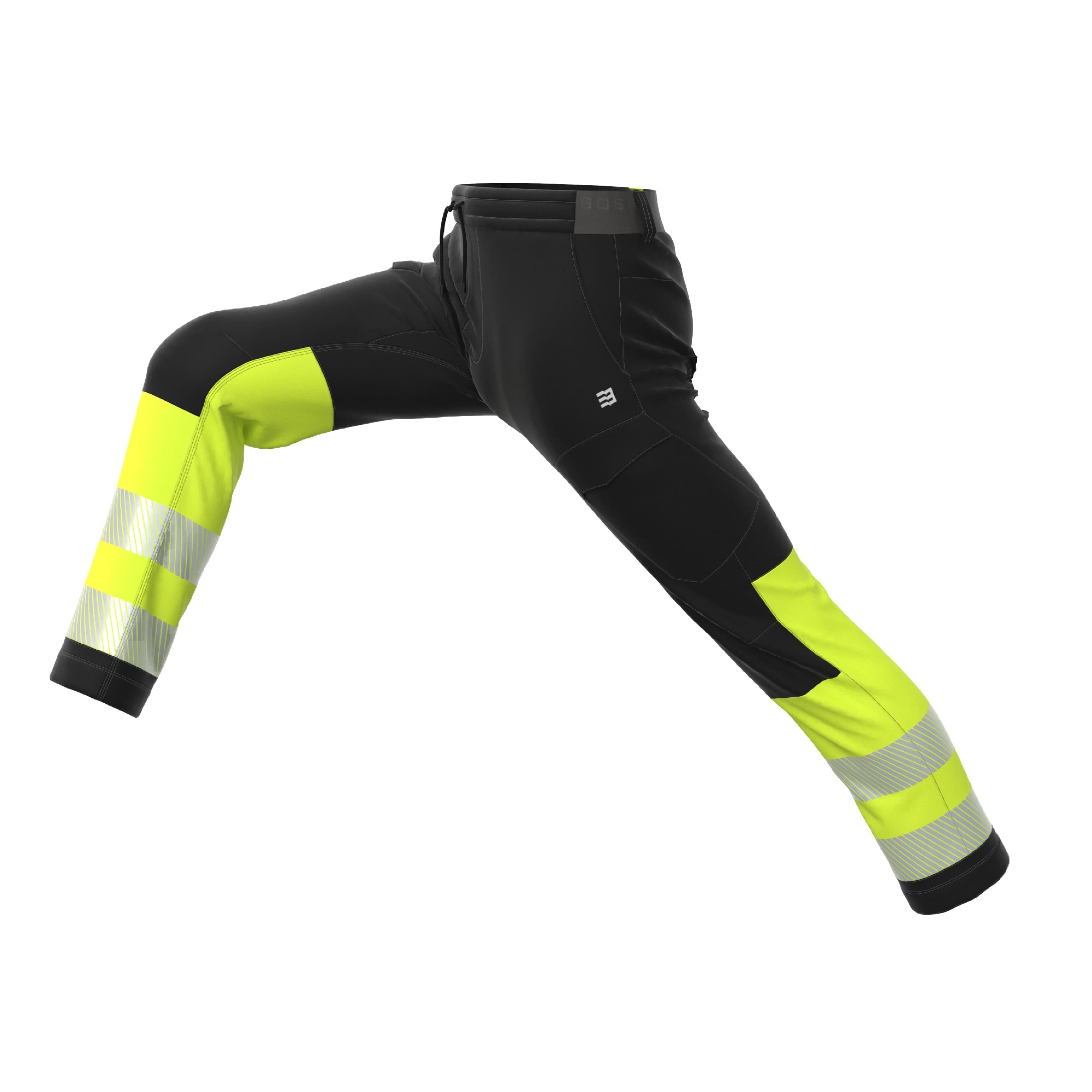 Work trousers Comfort black/yellow stretch - Image 5