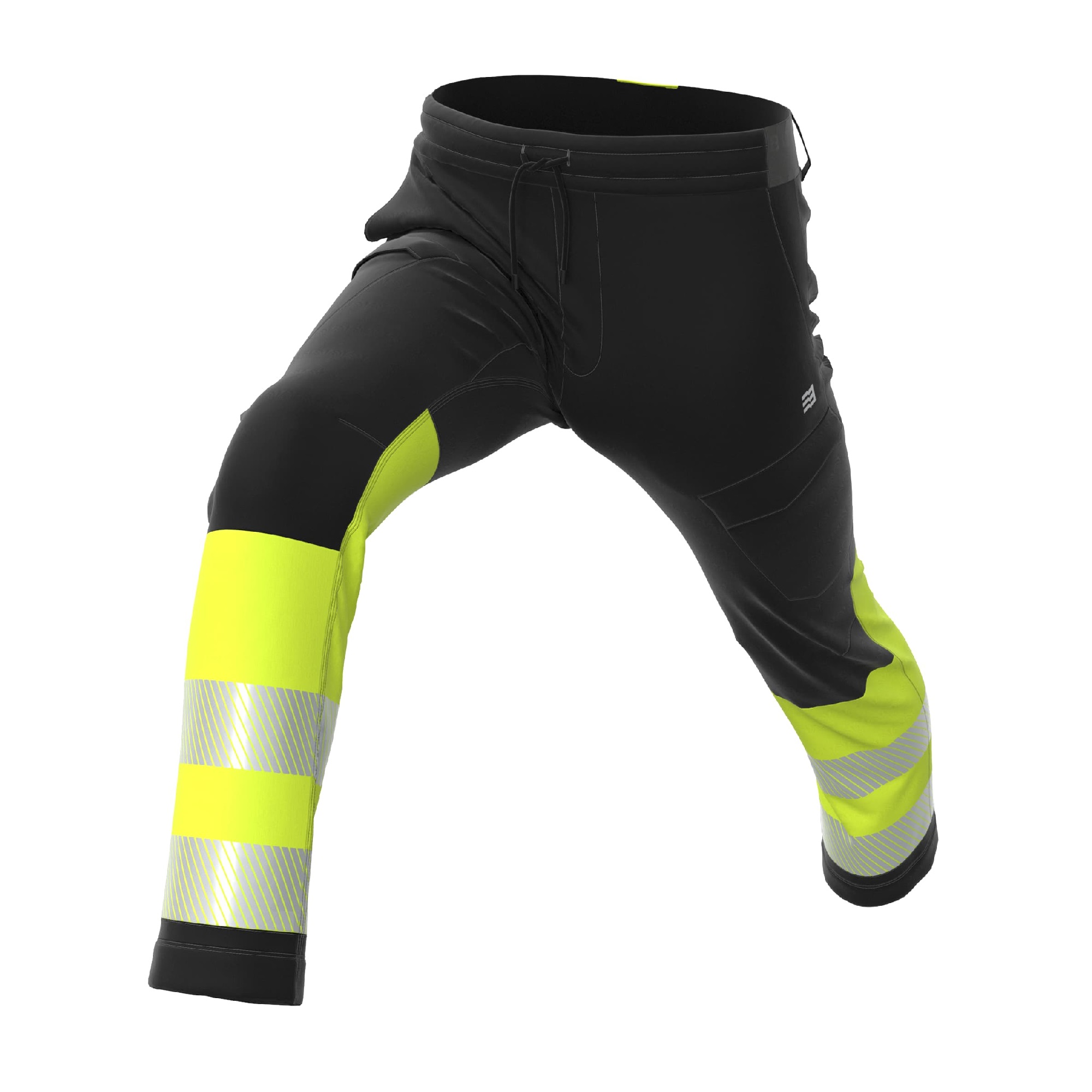 Work trousers Comfort black/yellow stretch - Image 6