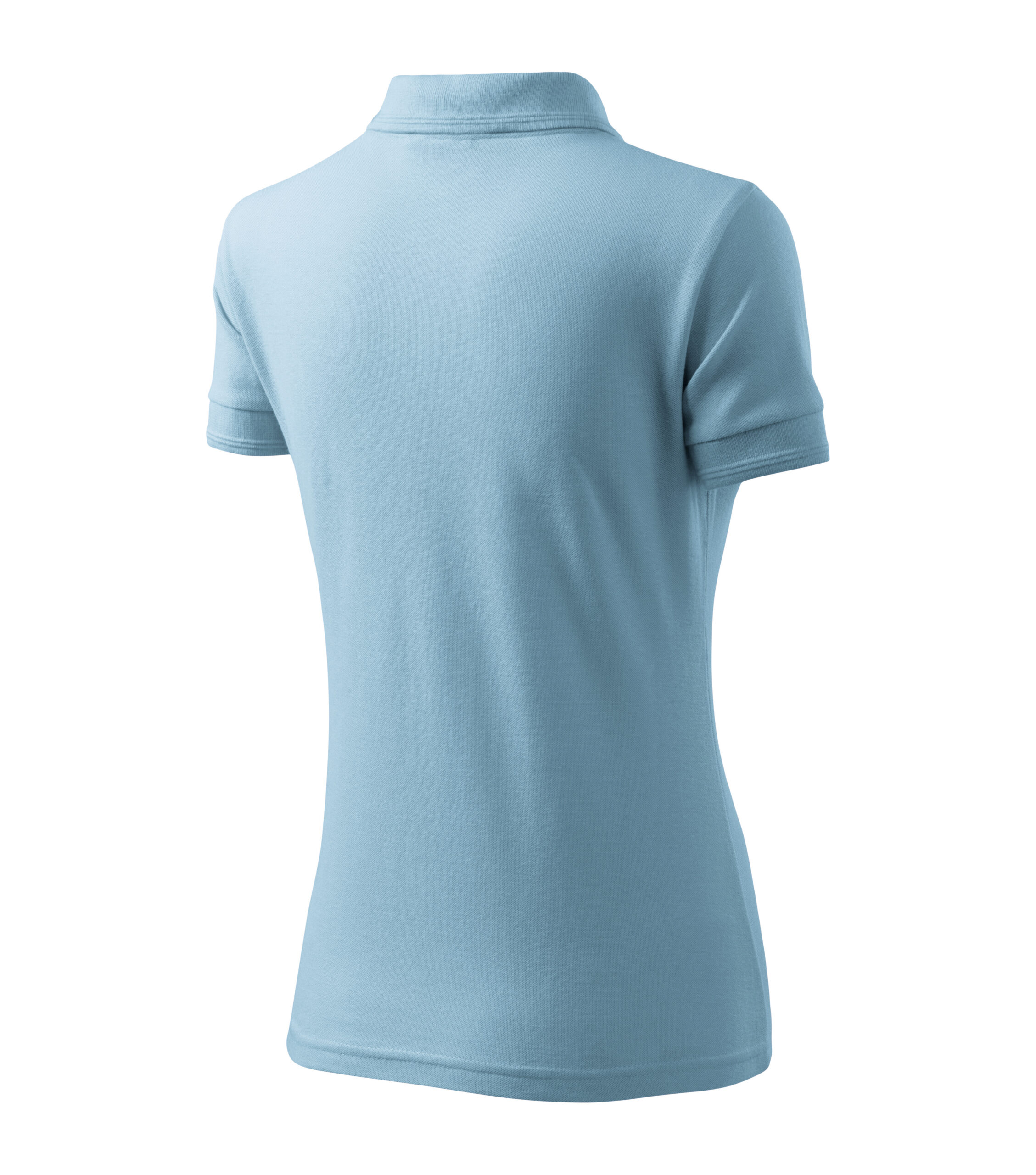 Женская поло-футболка PIQUE небесно-синяя — изображение 4