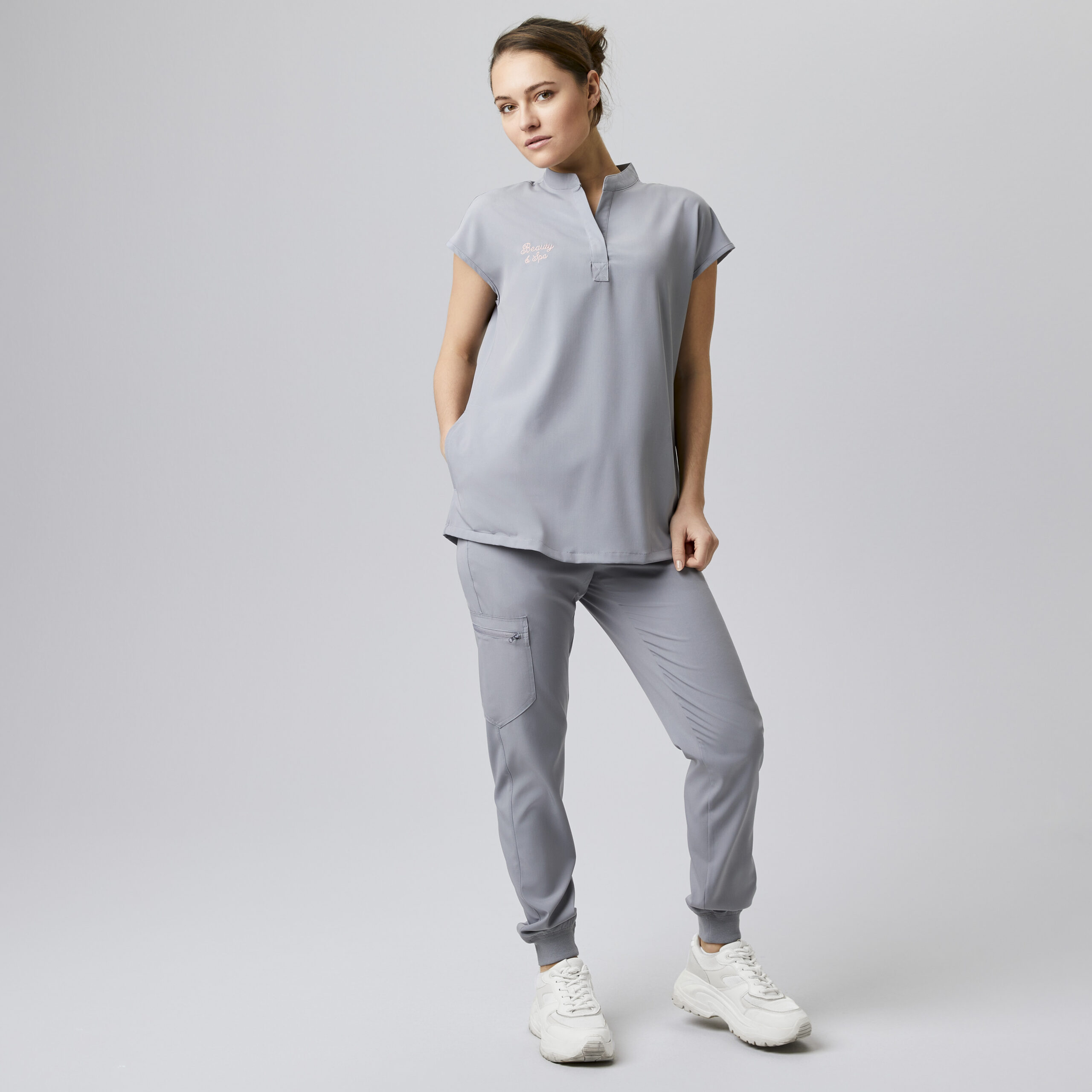 Ladies blouse EXNER grey - Image 4