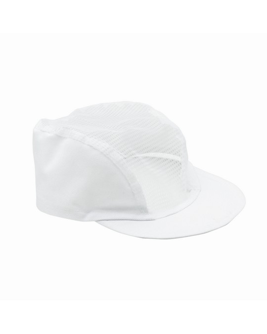 Mesh chef cap white