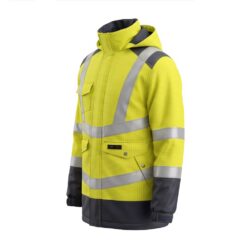 Зимняя куртка Multisafe Hi-Vis жёлтая/тёмно-синяя класс 3 — изображение 3